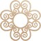 Ekena Millwork Cohen Wood Fretwork Pierced Ceiling Medallion, Alder, 36"OD x 12 1/4"ID x 3/8"T CMWP36X36X0375COAL - alternate 1